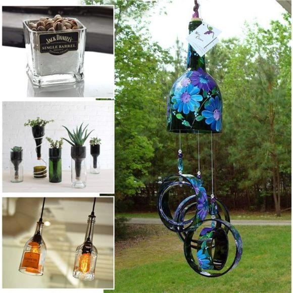 Glass Bottle Cutter, Square & Round Bottle Cutting Machine, Wine Bottles - Picture 2 of 6